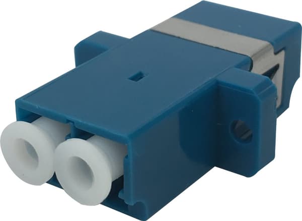 Fiber coupler snap-in, 2xLC-LC, Singlemode, duplex, blue