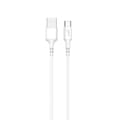 Miniatyrbillede 1 af 3: Ladekabel USB-A-USB-C 2.0 2m gen2 Rundt Kabel Hvid