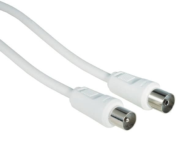 HAMA antennekabel 7,5m hvit 75dB