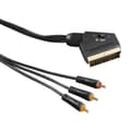 Pikkukuva 1 / 3: HAMA Johto Video Scart-3xRCA 1.5m Kulta/Musta