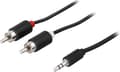 Miniatyrbillede 4 af 4: Audio Cable 3.5mm ma - 2xRCA ma 2m, black