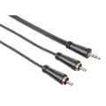 Miniatyrbillede 2 af 3: HAMA Audio Kabel 3,5mm Jack-2 Phono 0,75m ST