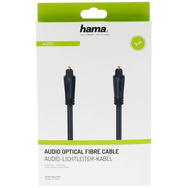 HAMA Kabel Audio Optisk Svart 3m