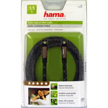 HAMA Audio Kabel Optisk 1,5m Guldbelagt PC