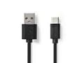 Miniatyrbild 1 av 2: Kabel NEDIS USB-A-USB-C 3m svart