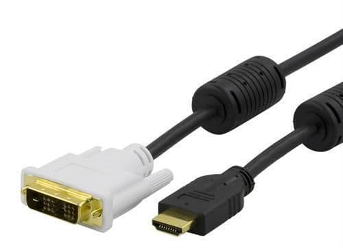 Kabel DELTACO HDMI-DVI hane-hane 1m