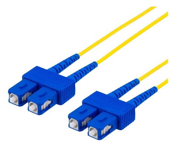 OS2 Fiber cable, SC - SC, duplex, singlemode, 15m