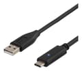 Miniatyrbillede 3 af 3: USB 2.0 cable, 1m, Type C - Type A male, PD prof 1, black