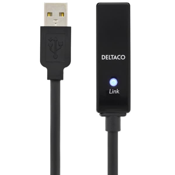 PRIME USB 2 extens cable active TypeA ma>TypeA fe 5m black
