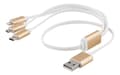Miniatyrbild 3 av 3: MultiCharger USBC Lightning Micro USB USBA 50cm white