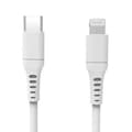 Miniatyrbillede 1 af 2: GEAR Ladekabel USB-C til Lightning 3m Hvid MFI C94