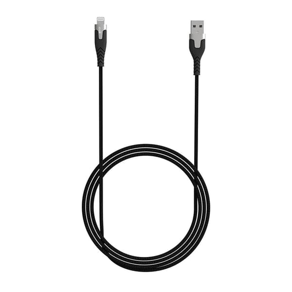 GEAR LatausjohtoPRO USB-A Lightning C89 1.5m Musta Kevlar johto Metalliliitin