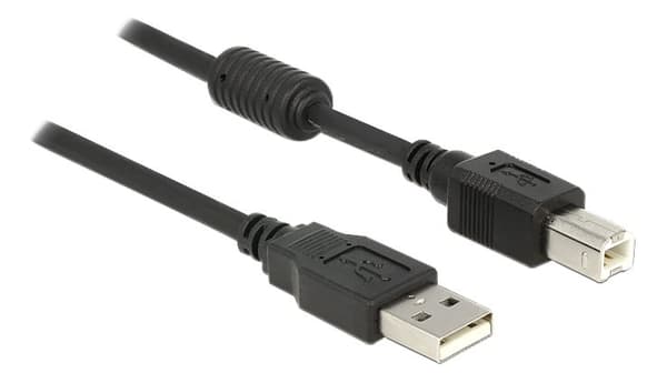 Cable USB 2.0 type A male > USB 2.0 type B male 1 m black
