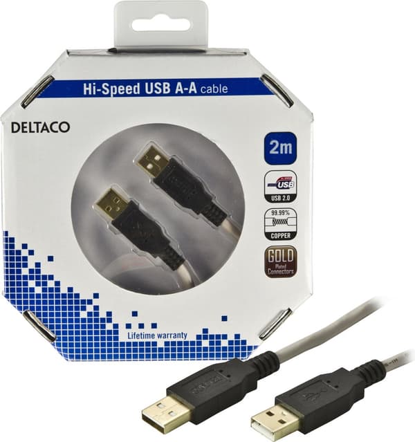 USB 2.0 cable Type A male - Type A male 2m