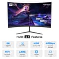 Miniatyrbillede 2 af 7: NÖRDIC 30m aktiv AOC optisk fiberkabel HDMI 2.1 4K 8K 60Hz 120Hz 48 Gbps Dynamic HDR eARC, Game Mode VRR kompatibel med RTX 3080 3090