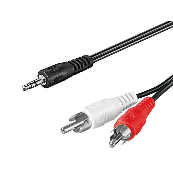 Goobay Äänisovitinkaapeli 3,5mm - 2xRCA - 3M