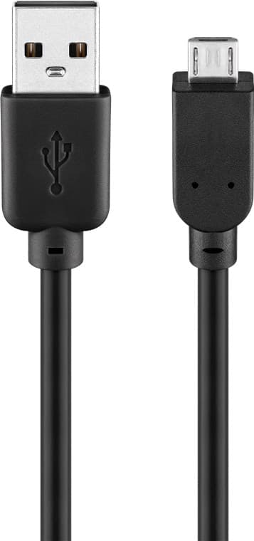 USB 2.0 Hi-Speed kabel, svart