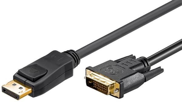 DisplayPort™/DVI-D-adapterkabel forgyldt