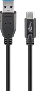Miniatyrbilde 1 av 4: Synkroniser og lad Super Speed ​​​​USB-C™ til USB A 3.0-ladekabel