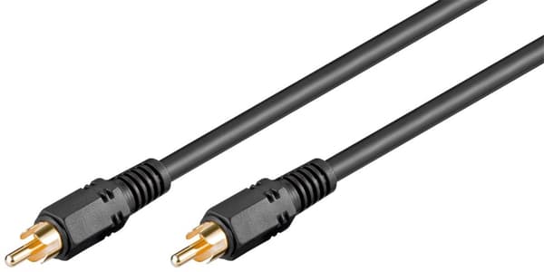 Koaksial digital/lydkontaktkabel; RCA S/PDIF; dobbelt skjermet
