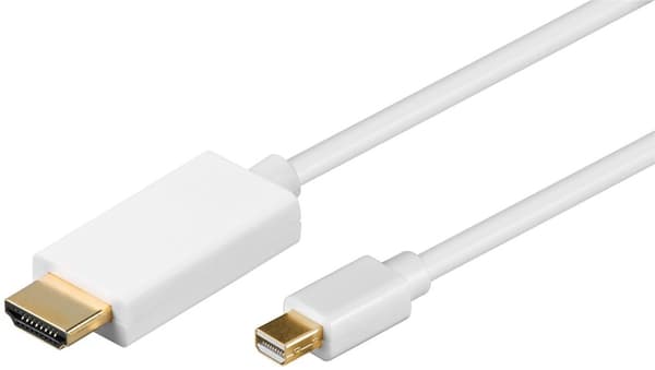 Mini DisplayPort/HDMIâ„¢-adapterkabel 1.2, gullbelagt