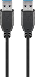 Pikkukuva 1 / 3: USB 3.0 SuperSpeed -kaapeli, musta