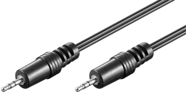 AUX lydkontakt kabel; 2,5 mm stereo
