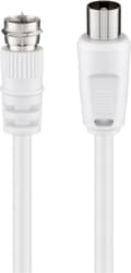 Miniatyrbillede 1 af 4: SAT-/antenne-adapterkabel (<70 dB), dobbelt afskærmet