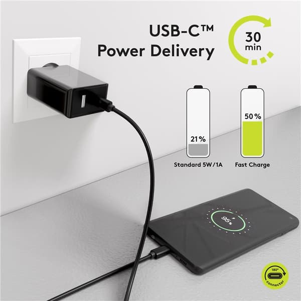 USB-C™ PD -lataus- ja synkronointikaapeli 100 W