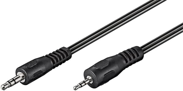 Audio AUX-adapterkabel; 3,5 mm til 2,5 mm stereo