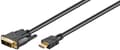 Miniatyrbild 1 av 3: DVI-D/HDMI™-kabel, Guldpläterad
