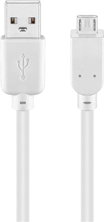 USB 2.0 höghastighetskabel, vit