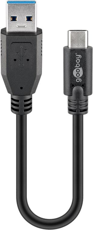 Synkronisera och ladda Super Speed ​​USB-C™ till USB A 3.0 laddningskabel