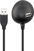 Miniatyrbilde 4 av 4: USB 2.0 Hi-Speed skjøtekabel med bordfot, svart