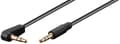 Miniatyrbillede 4 af 4: Audiotilslutningskabel AUX, 3,5 mm stereo 3-pin, slank, CU, vinklet