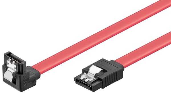 HDD S-ATA-kabel 1,5 GBit/s/3 GBit/s 90° Clip