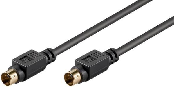 S-Video-kontakt kabel; enkelt skjermet