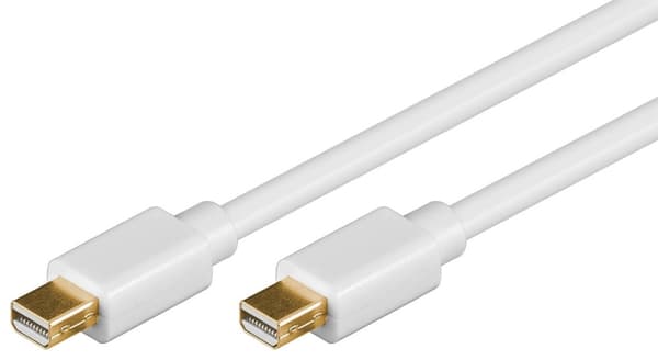 Mini DisplayPort Connector Cable 1.2, gullbelagt