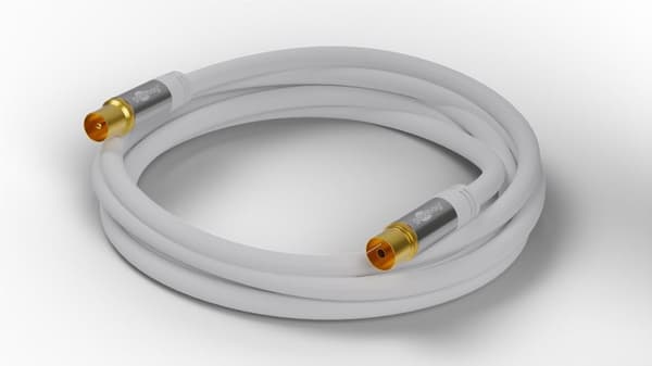 TV-antennkabel (135 dB), 4x skärmad
