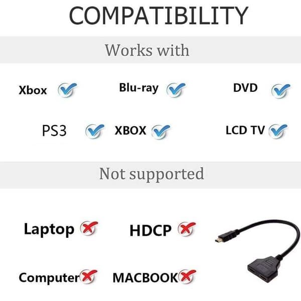 HDMI Splitter Adapter