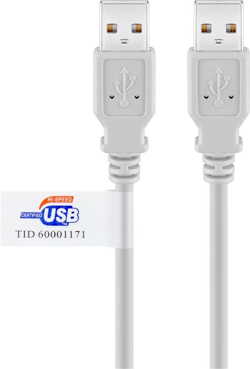 USB 2.0 Hi-Speed-kabel med USB-certifikat