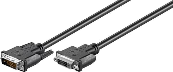 DVI-D Full HD-förlängningskabel Dual Link, förnicklad