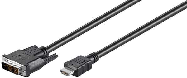DVI-D/HDMI™-kabel, nikkelbelagt