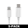 Miniatyrbillede 6 af 8: USB-C til Lightning Kabel iPhone Hurtigoplader 2M Hvid