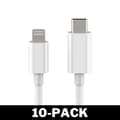 Miniatyrbillede 8 af 8: USB-C til Lightning Kabel iPhone Hurtigoplader 2M Hvid