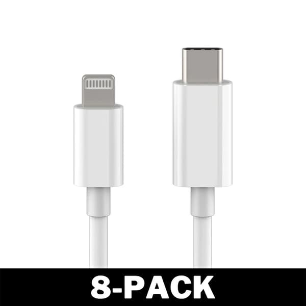 USB-C til Lightning Kabel iPhone Hurtigoplader 2M Hvid
