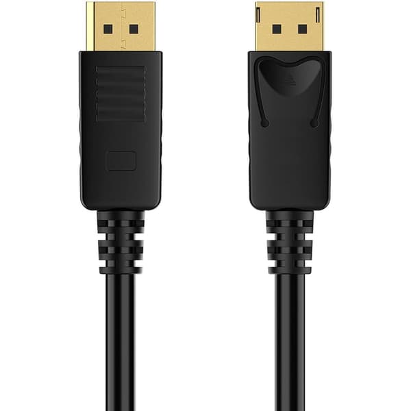 DisplayPort til DisplayPort-kabel 4K 1080p 1.8M Sort 1-Pack