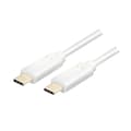 Miniatyrbild 1 av 2: USB-C - USB-C-kabel USB 3.2 Gen2x1 60W 1m Vit