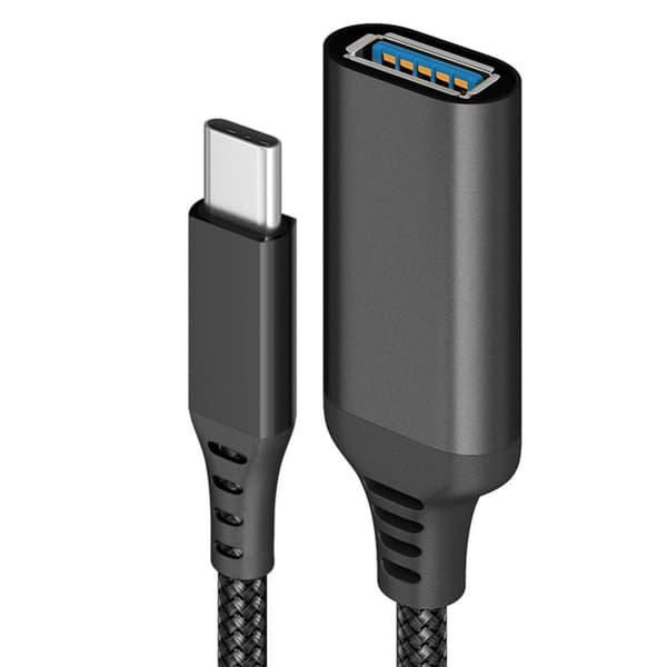 INF USB-C han til USB 3.0 hun adapter Sort 20 cm