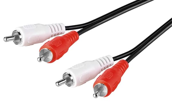 Stereoliitäntäkaapeli, 2x RCA